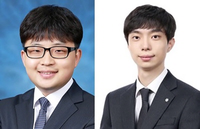 (From left) Professor Seo Sangwoo, Department of Chemical and Biological Engineering, Seoul National University, and doctoral student Kim Kiho