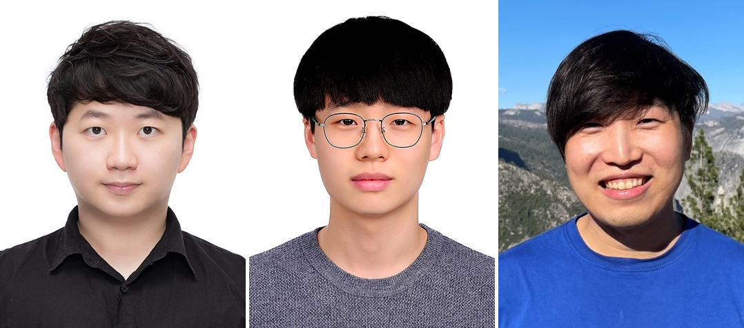 (From left) Dongyeon Kim, Seung-Woo Nam, Researchers at the Optical Engineering and Quantum Electronics Laboratory, Seoul National University; and Suyeon Choi, Researcher at the Computational Imaging Lab, Stanford University