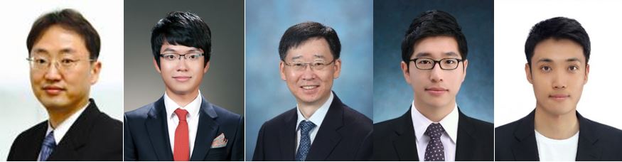 왼쪽부터 서울대 홍용택 교수, 하제욱 연구원, 이탁희 교수, 정승준 교수, 김태영 박사