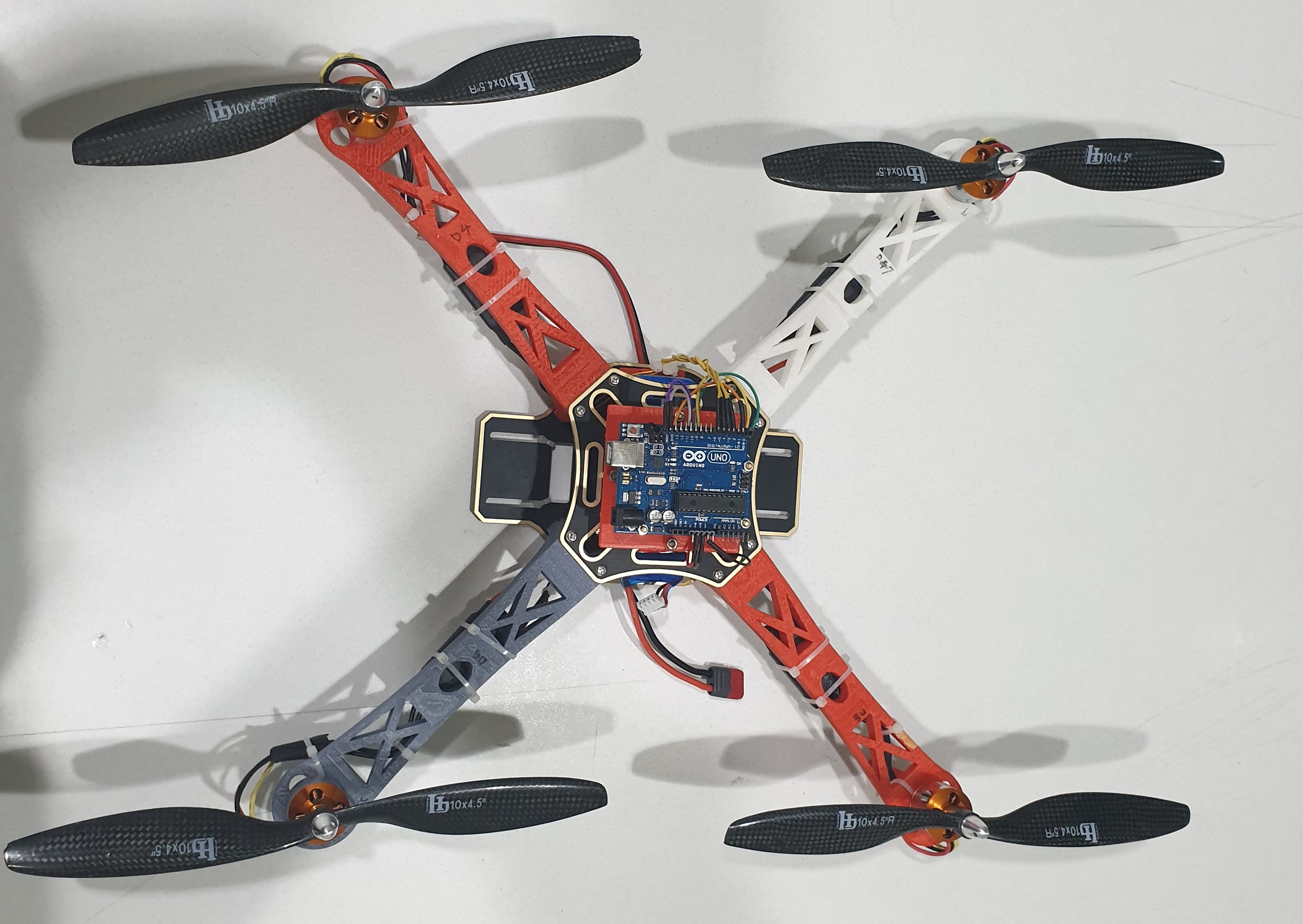 Microcontroller-based balancing  control of 3D-printed quadcopter