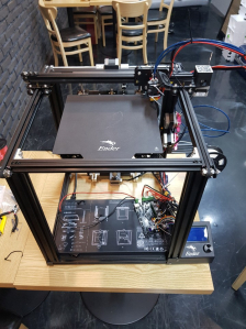 2개의 extruder를 가진 3D 프린터와 적층 알고리즘