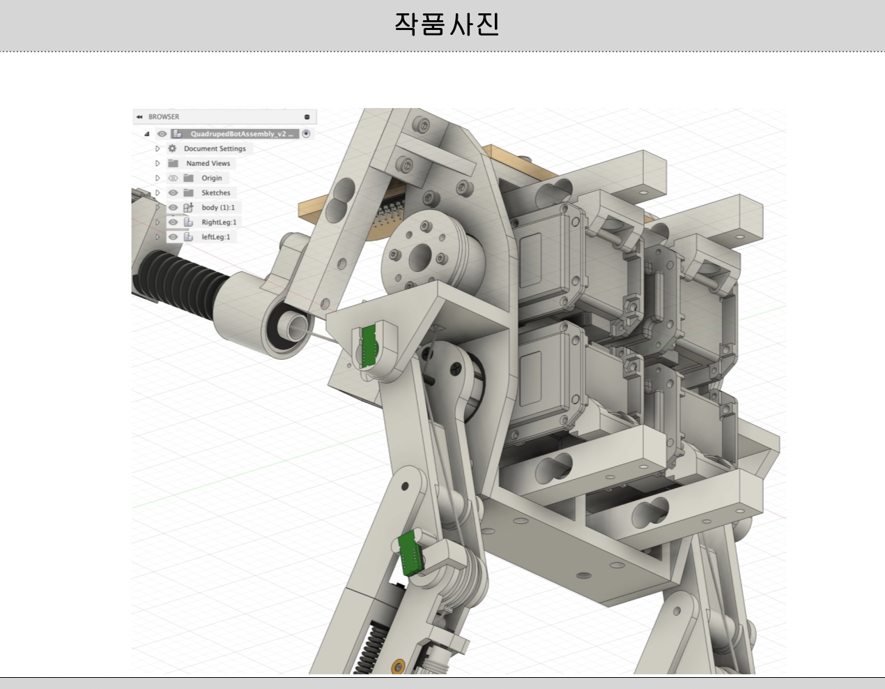 Energy Efficient Bio-Mimetic Quadruped